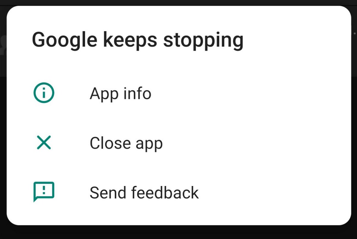 Jordi Google Keeps Stopping Error On Android Seems To Be Worldwide Starts With Google Unfortunately Stopped Working Popup Followed By The Keeps Stopping Message Every Few Minutes Force Stopping Google