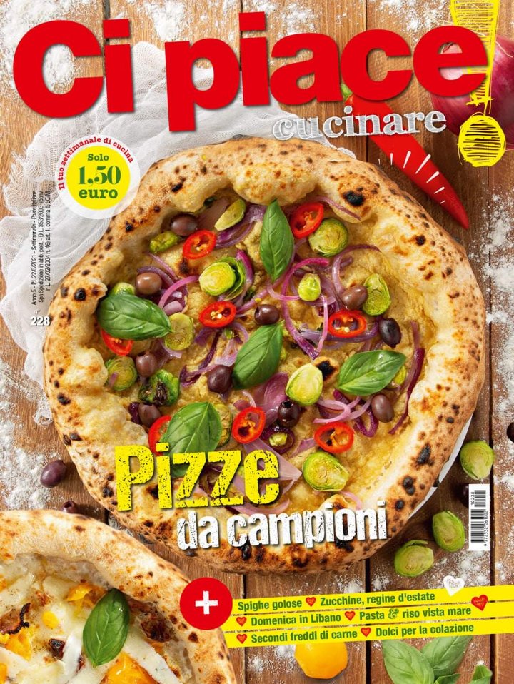 La #pizza ci unisce 🇮🇹🇮🇹🇮🇹, è il comfort food per eccellenza ed è in copertina per essere mangiata anche con gli occhi. 🍕🍕🍕 Tutti in #edicola, #cipiacecucinare vi aspetta con tantissime ricette per tutti i gusti. ☀️☀️☀️😎😎😎 #22giugno #martedì