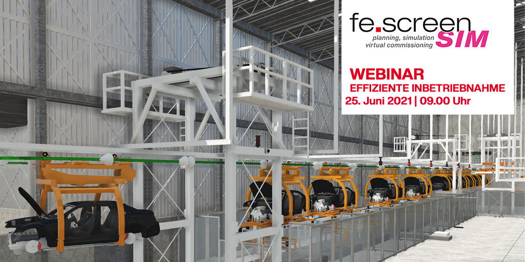 Am 25. Juni 2021 laden wir Interessierte ein, am #webinar "Effiziente Inbetriebnahme mit fe.screen-sim" teilzunehmen. Wir freuen uns über Ihre Anmeldung unter fescreen-sim.de/fescreen-sim/w…

#webinar #digitalerzwilling #anlagensimulation  #virtuelleinbetriebnahme #simulationssoftware