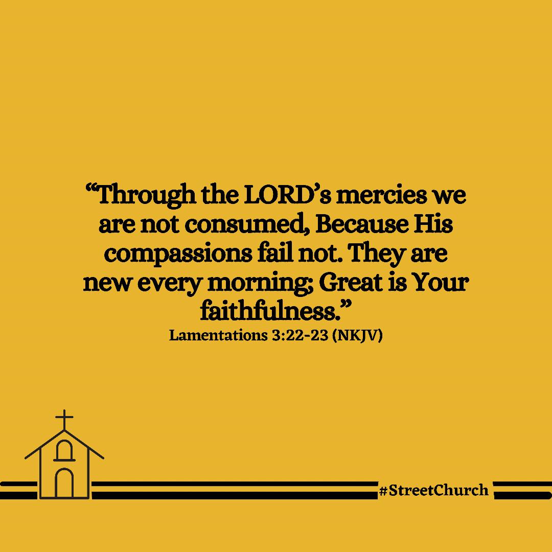 No matter as hunger hit you all night, you get assurance say if you wake up, fresh bread seller go reach your side. 

Same as God’s sure mercies, sorrow fit last for the night but joy dey sure for morning. 

In Christ Jesus, we get hope!
