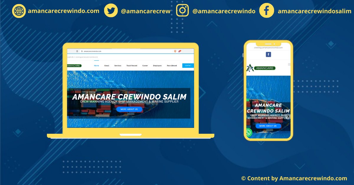 amancarecrew's tweet photo. Welcome to AMANCARE CREWINDO
We are a reputable crew. ship management and marine fleet suppliers, fuel and fresh water bunkers, ship inspections and surveys and ship entry/exit permits, transportation crew services.
#shipingcontainer #kapalpesiar #management #crewmanagement https://t.co/ATvQFw6w8F