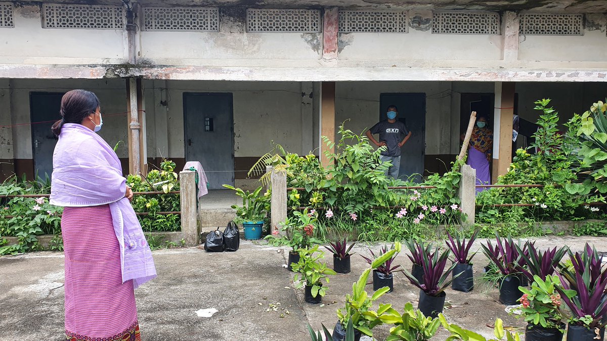 KInaochaDevi's tweet photo. Routine visit at Ngariyan Isolation centre, interect with inmates disscus about their health conditions and provided #Mask #Senitizer #fooditems
#sevenyearsofseba
#BJP4Manipur @sambitswaraj @blsanthosh https://t.co/zTQFTA9ZhK