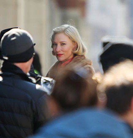 stanblanchett's tweet photo. cate blanchett on the set of Carol (2015) https://t.co/iDOMTeJhvr