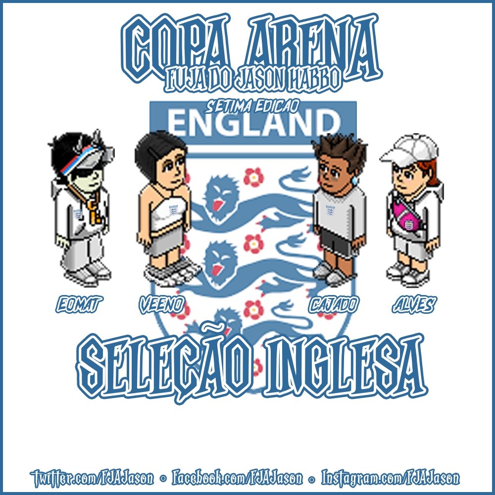 Copa Arena ⚰️☠️
Eles foram dados como os favoritos no sorteio, a Seleção inglesa mostrou soberania e com direito a 2x0 se classificou para a fase de grupos da copa, até agora nada de fracos!!