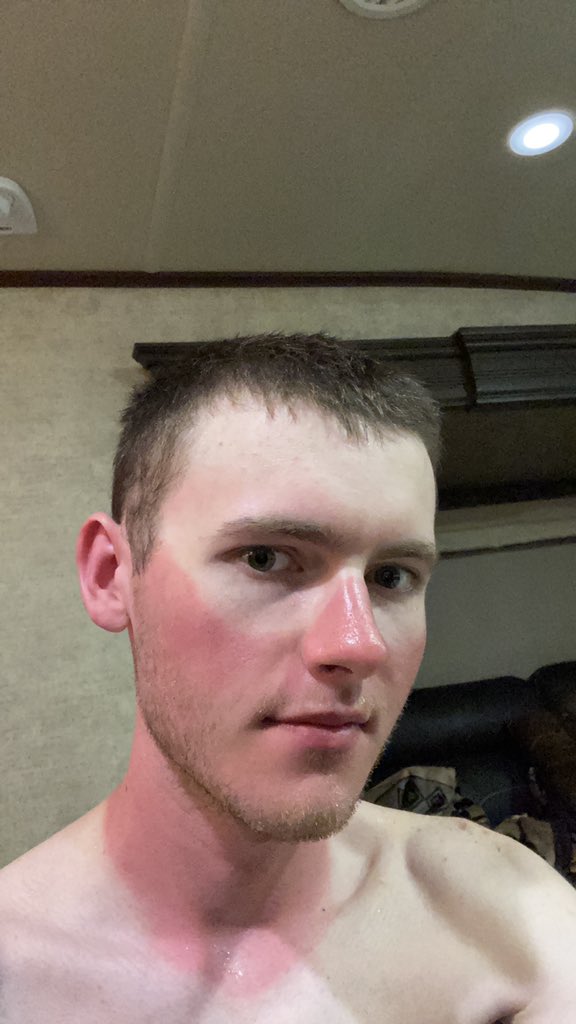 Gamer boy works in the sun