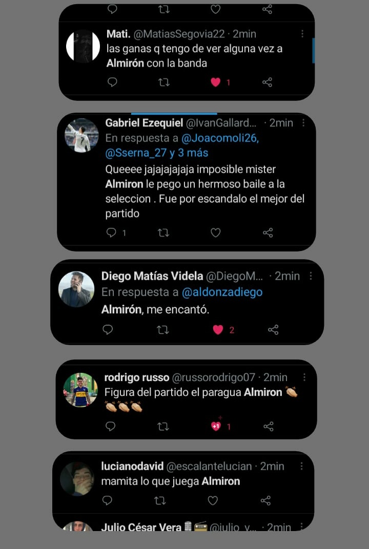 almacubilla17's tweet photo. argentinos opinando sobre Almirón👍🏽// paraguayito jeyma opinando sobre Almirón 👎🏽 https://t.co/OxGCyipysy