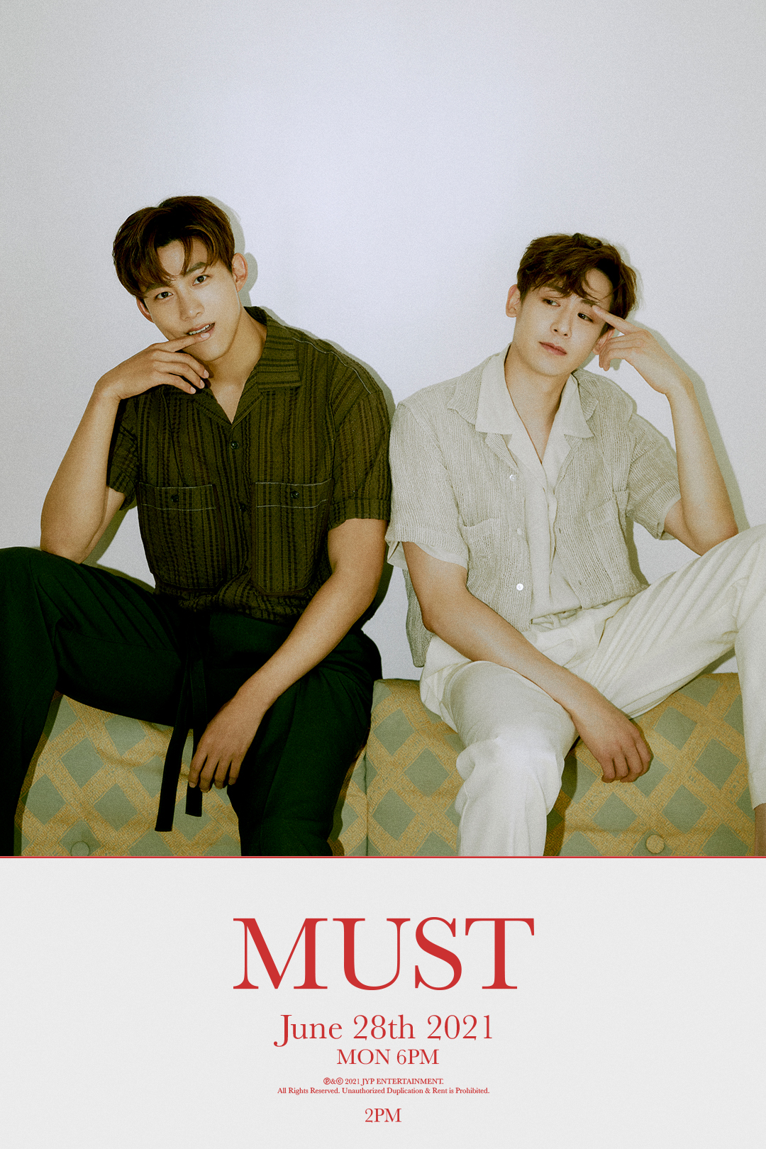 2pm 2pm The 7th Album Must Teaser Image Unit Nichkhun 닉쿤 Taecyeon 택연 21 06 28 Mon 6pm 2pm 투피엠 Must 해야해 Makeit 2pm Must Comeback T Co Uwivaxknn0