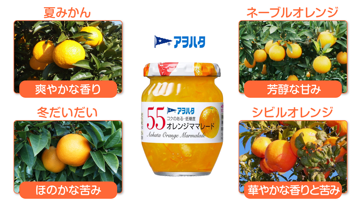 正解は「4種類の柑橘を使用している」でした✨ ＼ 夏みかん・ネーブル