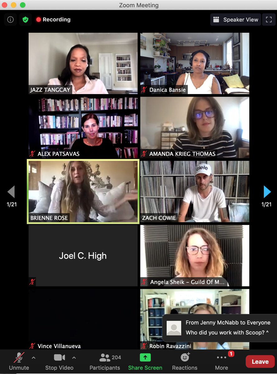 danicabansie's tweet photo. So grateful for panels like this; to be able to get insight and advice from music supervision icons! What a dream. Thank you, @guildofmusic ! 🙌🏾 https://t.co/tq9SFtlM4R