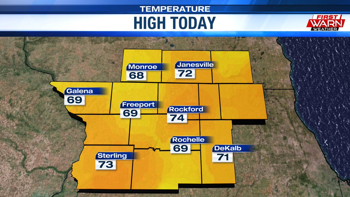 MetKDoom's tweet photo. Yesterday was the first day this month with a high temperature cooler than the daily normal, and today was the first day of June that Rockford didn't hit at least 80°. Sort of refreshing if you ask me https://t.co/JBZ2ZhlqtN
