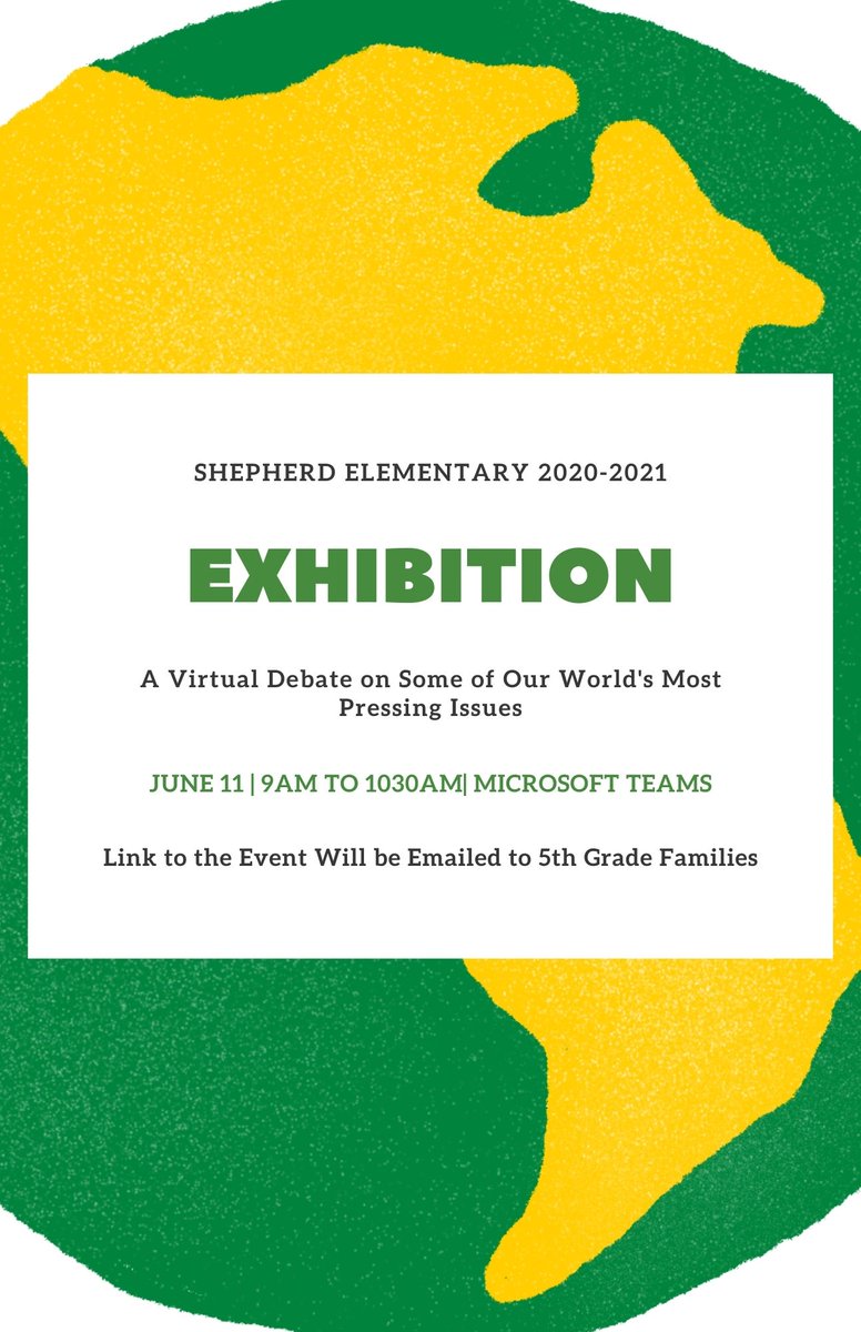 Congrats again to Shepherd's 5th Grade Scholars for an excellent virtual exhibition! #PYPX2021@DCGlobalEd
