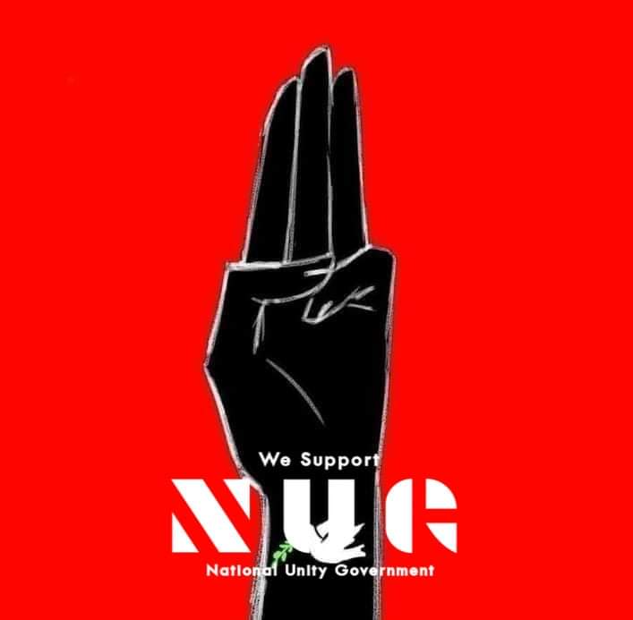 JastinMm's tweet photo. Only the National Unity Government (NUG) is the legitimate government of all our people in Burma. It is a government that represents the people.

#WhatsHappeningInMyanmar 
#WeSupportNUG https://t.co/fT4AfEnxrv