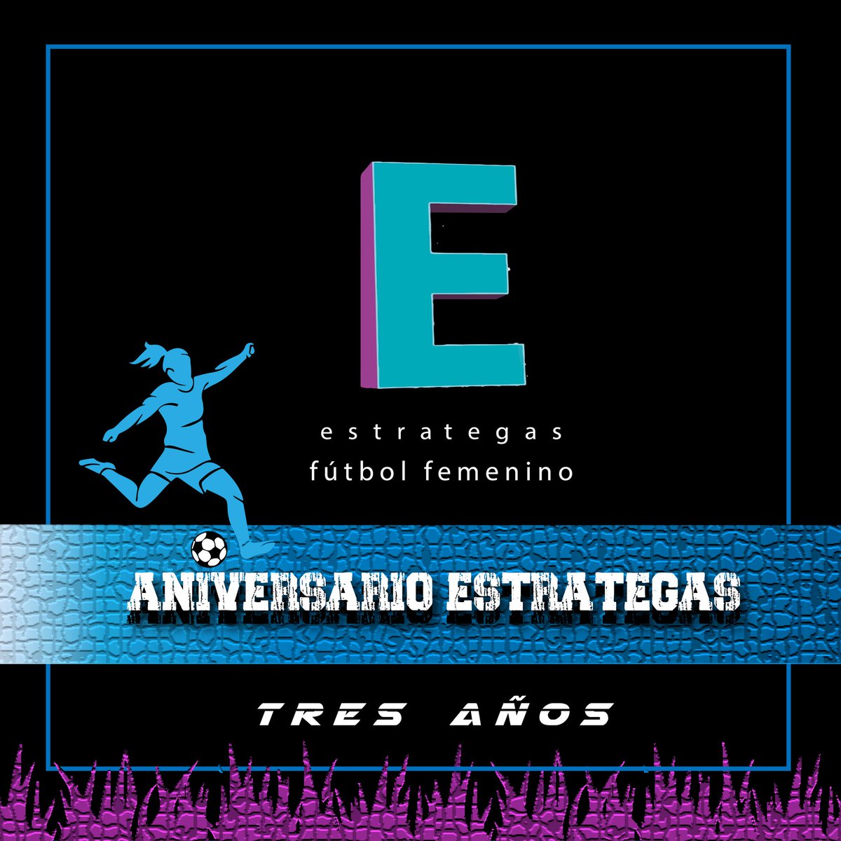 🎂3️⃣ ¡Gracias totales por estar siempre del otro lado! 💜⚽

❗Hoy desde las 20:30 lxs esperamos en nuestro vivo de Instagram para festejar juntxs, con entrevistas y premios incluídos ☺️

#aniversario #estrategas #futfem #futbolfem #FutbolFemenino
