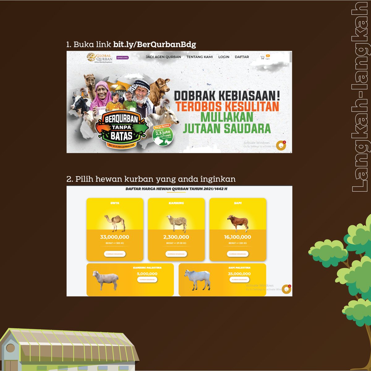 ACT_JaBar's tweet photo. Untuk kamu yang masih bingung mau tunaikan ibadah qurban di mana? Langsung aja yuk cek ke https://t.co/XQ9IhfkMwf Ya!! https://t.co/Vnf7q2zpTp