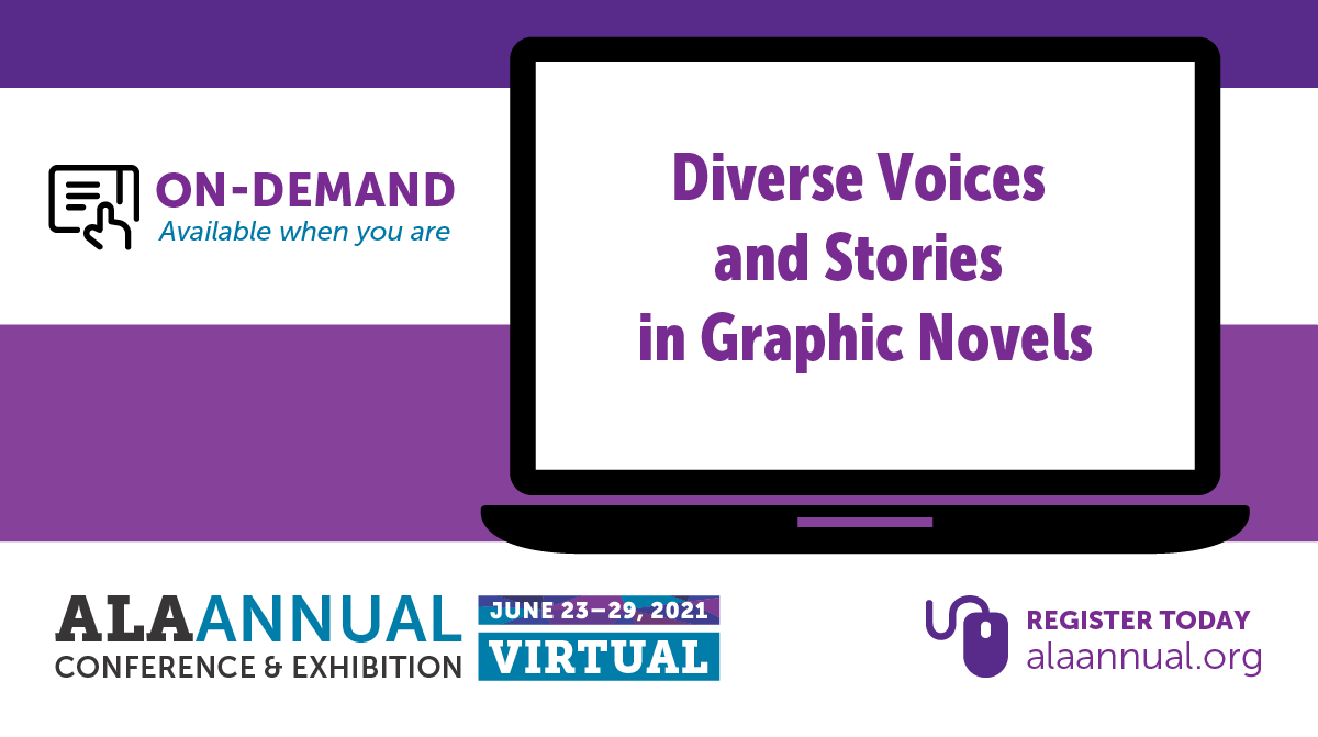 MisterLibrary's tweet photo. If you ❤️ #graphicnovels &amp; you’re attending #alaac21, add my session w/ @lindsyserrano to your schedule: https://t.co/R6Dr4uQWVG

*Build a #graphicnovel #collection with more #diversityandinclusion

*Learn strategies for promoting #ownvoices in your GN collection

See you there! https://t.co/EBOhizsw9m