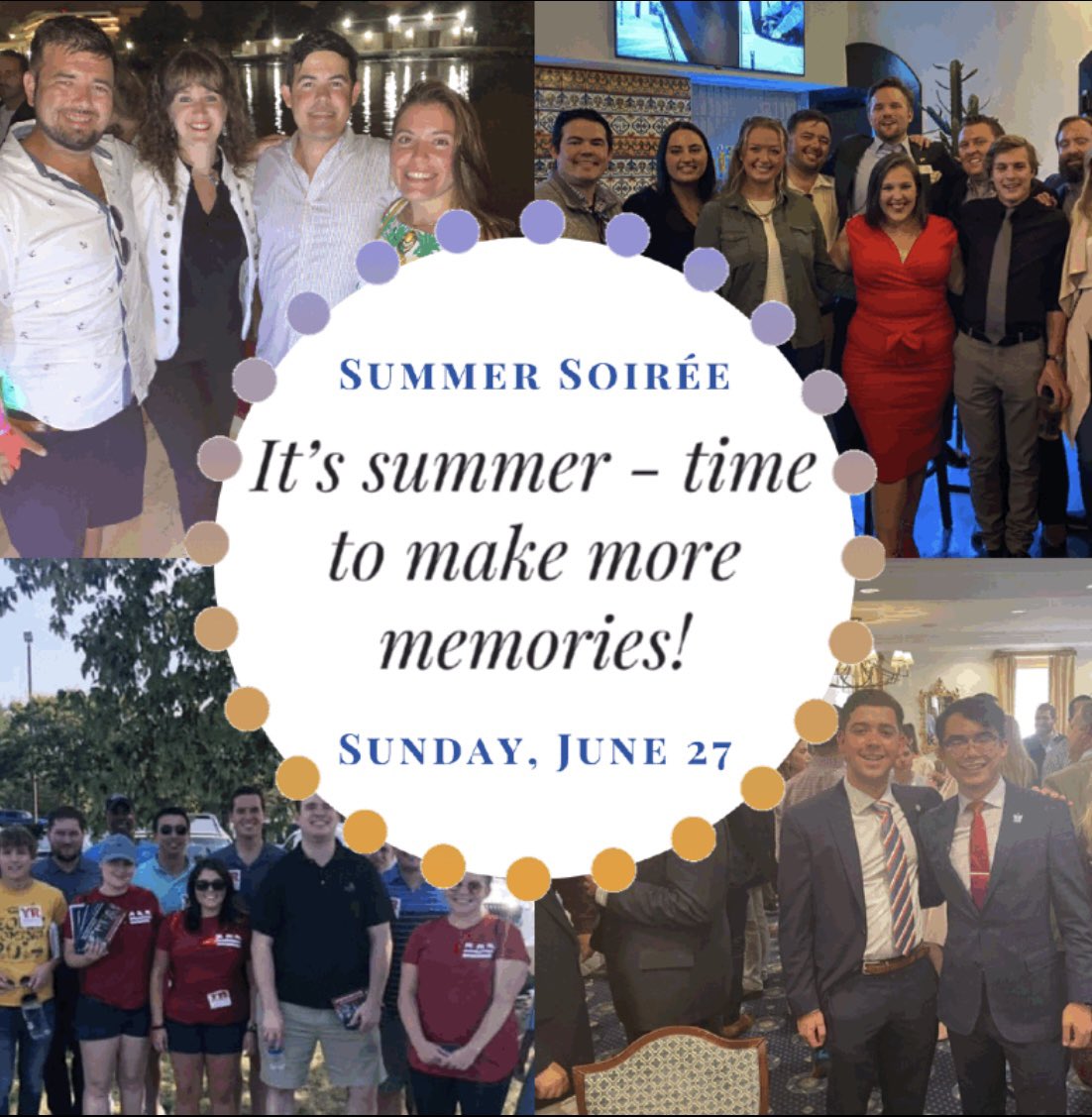 WashingtonDCYRs's tweet photo. It’s officially summer! ☀️ And that means it’s time to make great memories with your DCYRs! Join us Sunday at @DueSouthDC for our Summer Soirée!
#DCYRs #youngrepublicans #summer #NavyYard https://t.co/2yZEOWnHmt