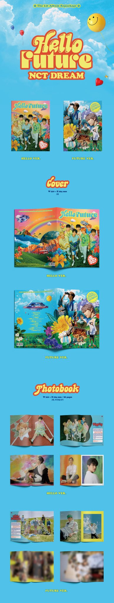NCT DREAM Hello Future CD 2種 mu-mo トレカ 付 NCT DREAM The 1st Album Repackage『Hello Future』