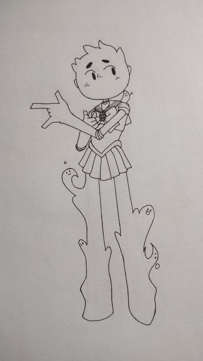 PapiTeeth's tweet image. Oz cosplaying Sailor Moon! You know Zoe was the one to make this happen.
#monsterprom #monstercamp #fanart #monsterpromart