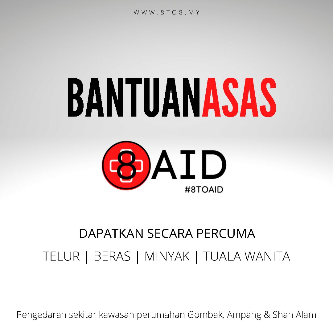 8to8my's tweet photo. EDARAN BARANGAN ASAS PERCUMA SELANGOR.
Lokasi edaran seperti dibawah.
Terbuka kepada mereka yang memerlukan dikawasan terlibat. Bantu kami share tentang kehadiran kami. #gombak #ampang #shahalam #asalgombak #bantuan https://t.co/lDlriS8os0