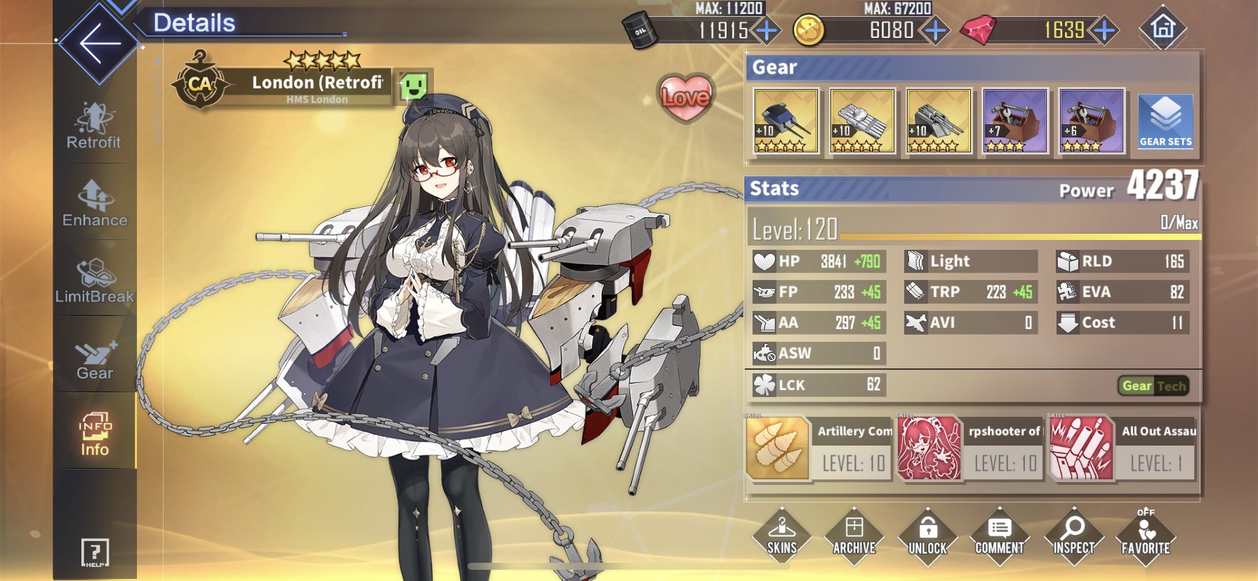 Alley Xvx Hit Lvl 1 On London Tonight I Hope She Will Get A Skin Someday Azurlane アズールレーン T Co Kimcyhggkk Twitter