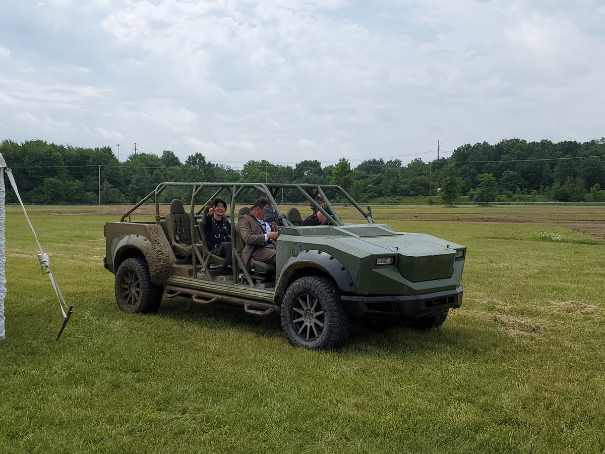 govoltagevalley's tweet photo. @SevilleReport you have it backwards: media wants to kill them badly, investors didn't get it wrong. cheers from #LordstownWeek on our new military EV https://t.co/BgtvXUjPlu
