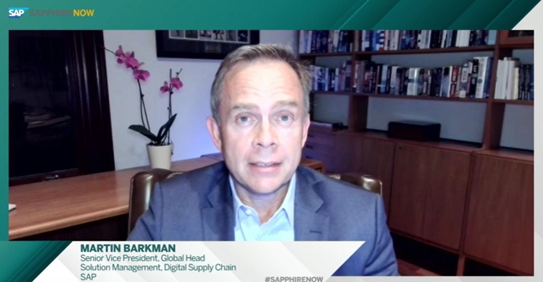 integrationer's tweet image. Martin Barkman discussing resilient, customer focused, and sustainable supply chains - and the importance of digitalisation. #SapphireNow #SupplyChain