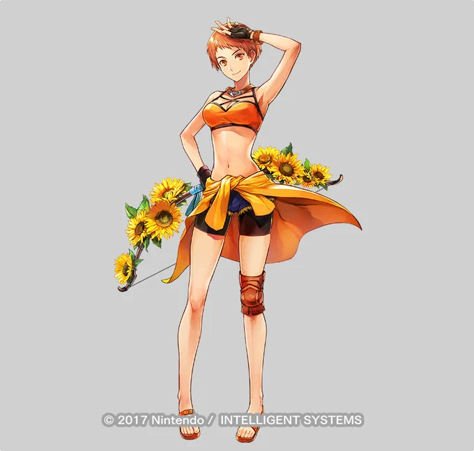 ファイアーエムブレムヒーローズにて『負けず嫌いの夏 レオニー』のイラストを担当させていただきました!よろしくお願いします。
I drew " Leonie: Relentless Rays" for Fire Emblem Heroes! 
#FEヒーローズ #FEHeroes 
