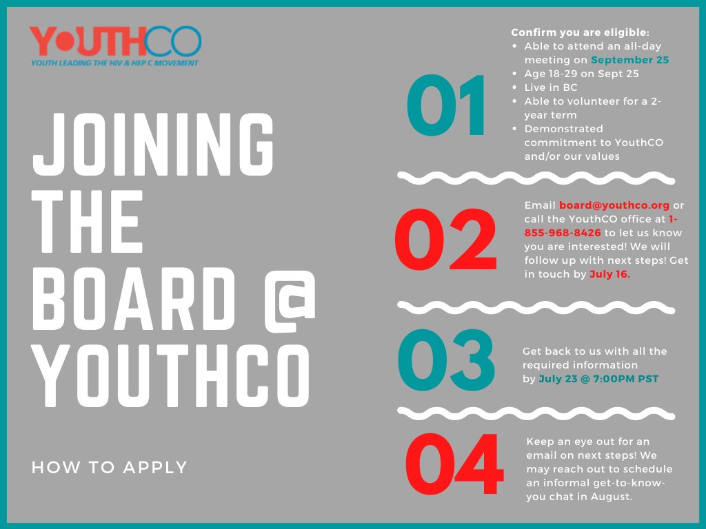 gboladiMD's tweet image. @YouthCO is still recruiting board members! Hit me up if you have questions and want to know what being on the board of this incredible organization is like! Interested youth aged 18-29 yrs should email board@youthco.org by July 16th
