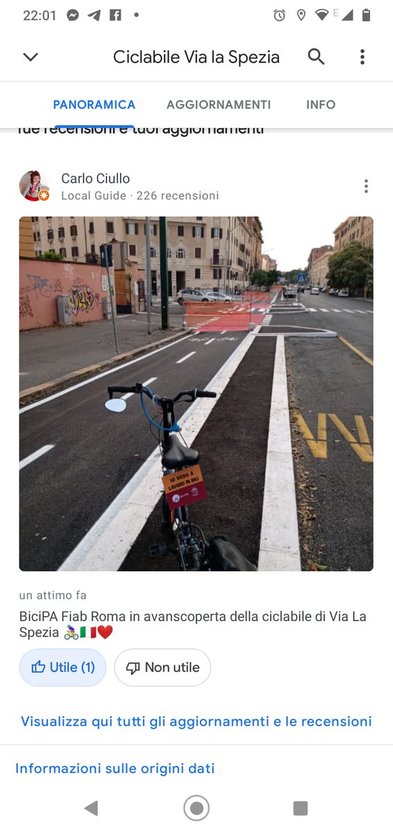 BiciPa in perlustrazione della nuova ciclabile di Via La Spezia. Niente scuse per chi abita nel quadrante sud: da Tor Vergata a San Giovanni ci si muove in bici! #Biketowork #Iovadoalavoroinbici
