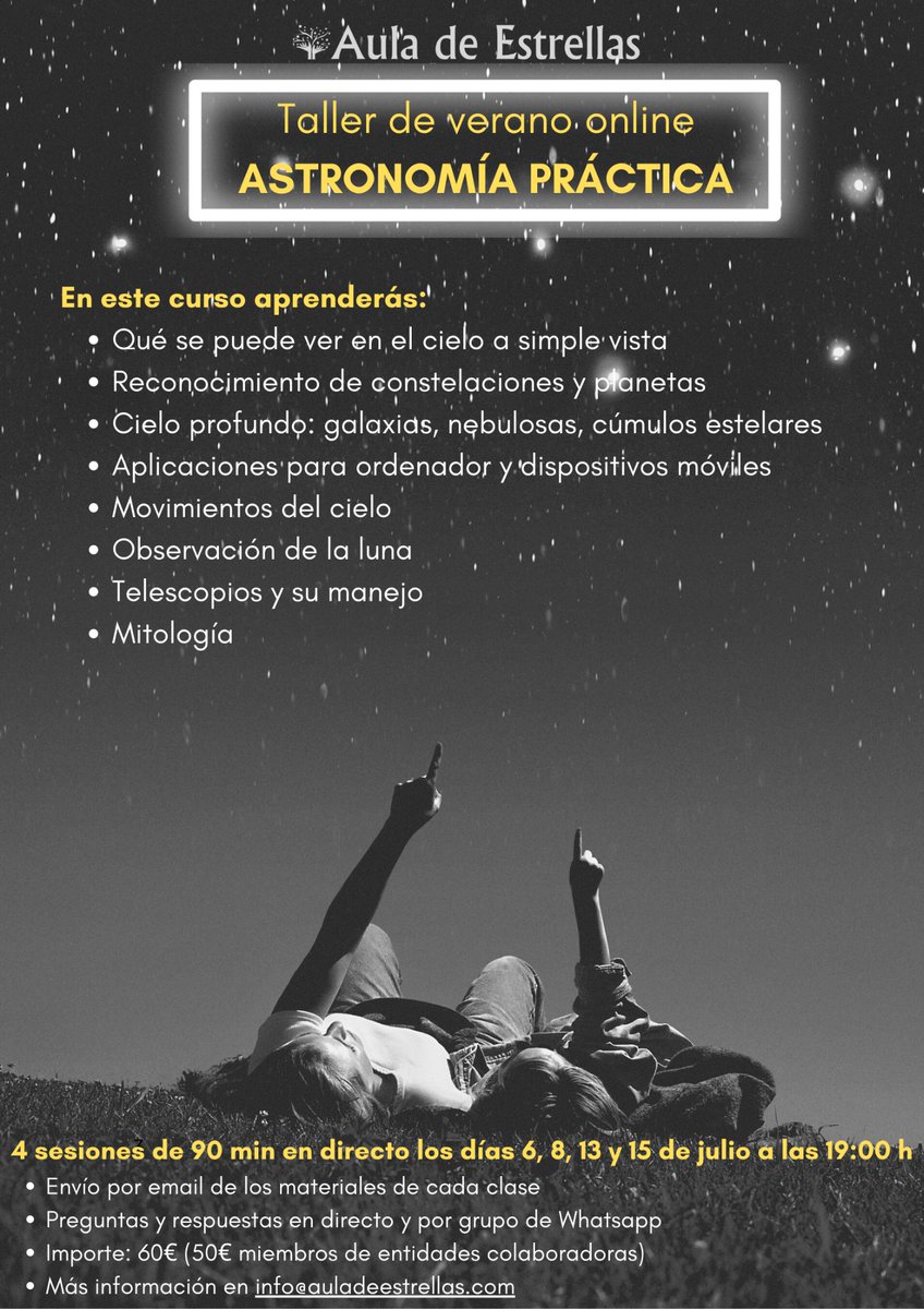 Taller de Verano Astronomía Práctica Online