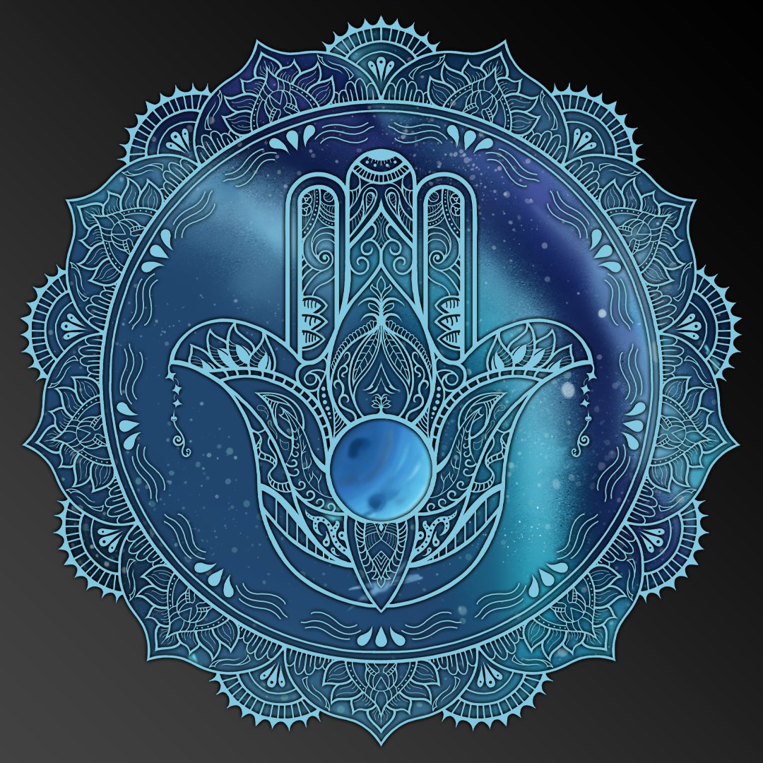 iamkobold's tweet photo. Started a new Hamsa hand design tonight; we sent the โค๏ธover to my good friend @Vulpsie doing her 3D magic #HappyLittlePixels https://t.co/A2yMUwAsCR