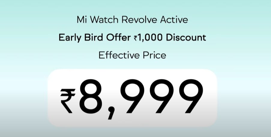 stufflistings's tweet image. Mi Watch Revolve Active price.
#Xiaomi #MiWatchRevolveActive