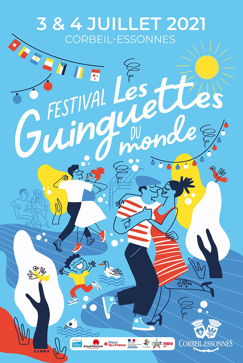 clod_illus's tweet photo. Quand on s'promène au bord de l'eau,
Comm' tout est beau...
Quel renouveau ...
Paris au loin nous semble une prison,
On a le coeur plein de chansons.
#happy #illustration #guinguette #danse #java #chachacha #valse #ete #summer #festival #fete #seine #essonnes #corbeilessonnes https://t.co/pMdfqKaMXn