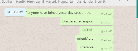 TrendTrader85's tweet photo. #CGNITI : in two days its 16% ; shared here at 456
#BIRLACABLE : 35% shared here at 75 only
#ORIENTABRA : 30%
ADANIPort did well
in two days https://t.co/EYKVcwUKO5