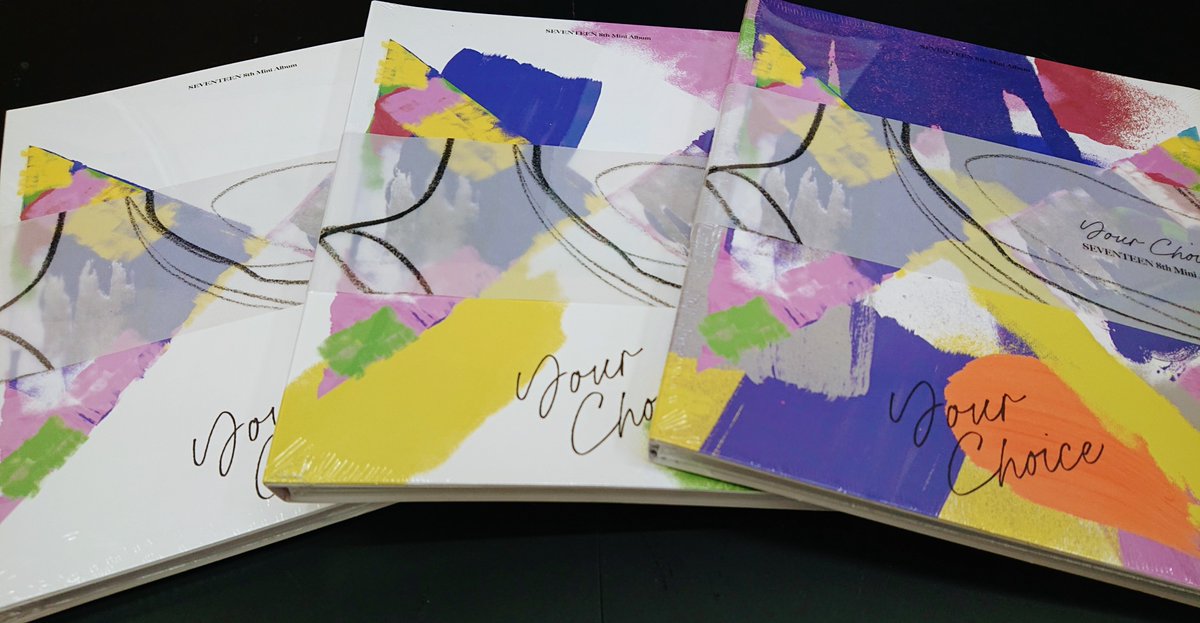 バンダレコード福島西道路店 入荷しました Seventeen 8th Mini Album Your Choice 昨年リリースされたspecial Album Semicolon 以来 8ヶ月ぶりの韓国カムバーーーーーック 特典ポスター は絵柄が全部で4種類 こちらは