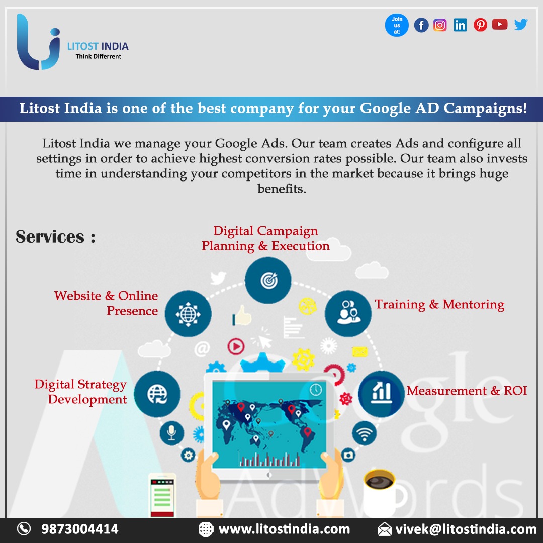 LitostIndia's tweet image. Litost India is one of the best company for your Google AD Campaigns!

Contact us for more details:
Mob NO : 9873004414 9717465600
WEBSITE : litostindia.com​
E-Mail : vivek@litostindia.com

 #digital_marketing_tutorial #website_development #static_Website