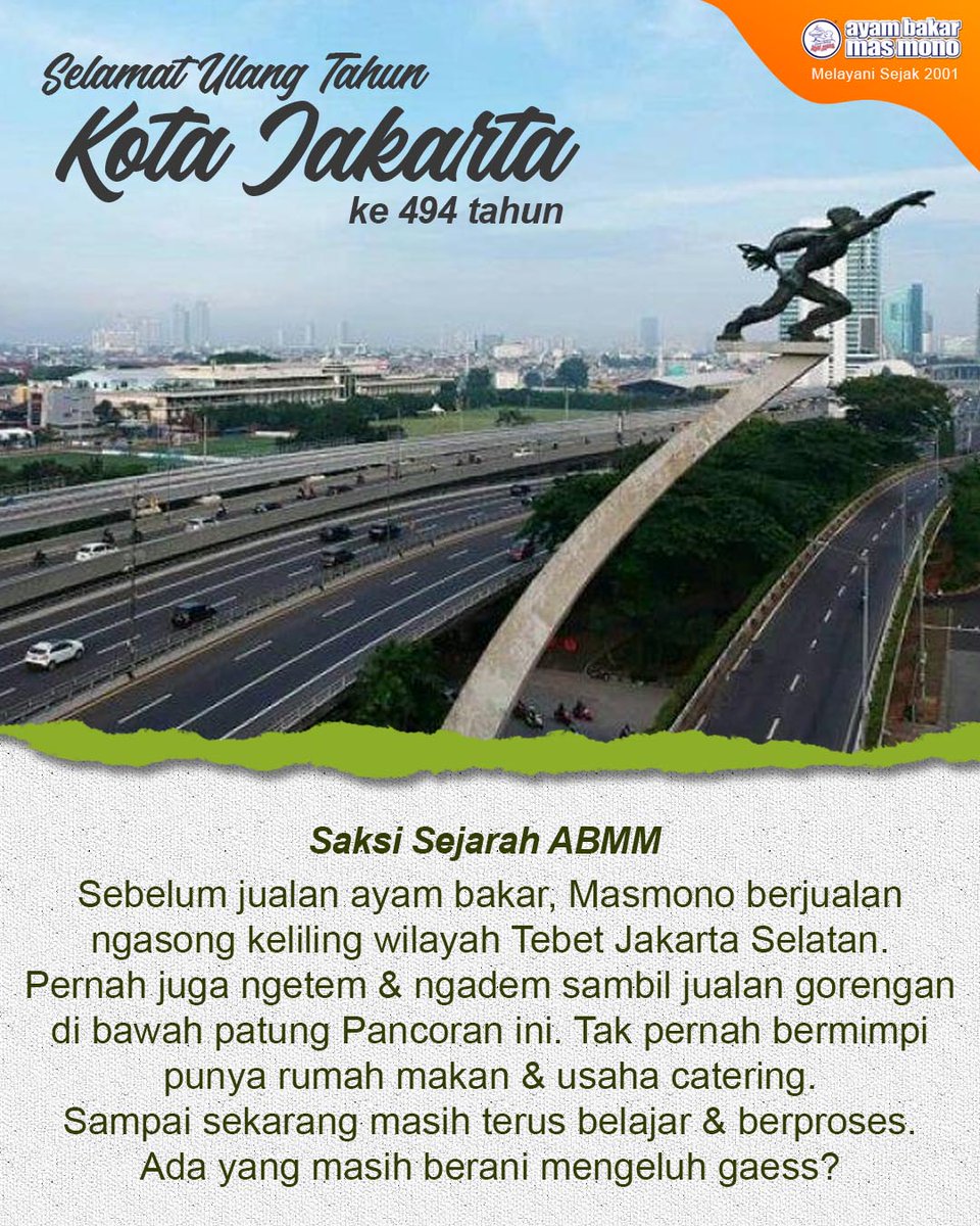 JAKARTA BANGKIT

Tetap dukung pemerintah untuk terus melawan pandemi dengan selalu menerapkan protokol kesehatan.