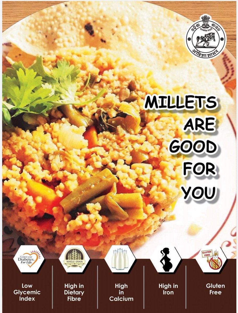 AgrozeeL's tweet photo. #millets#milletsforall#nutritionforall#internationalyearofmillets2023#health#indradhanusha_ysf#agrozee https://t.co/CTfO5bk3gN