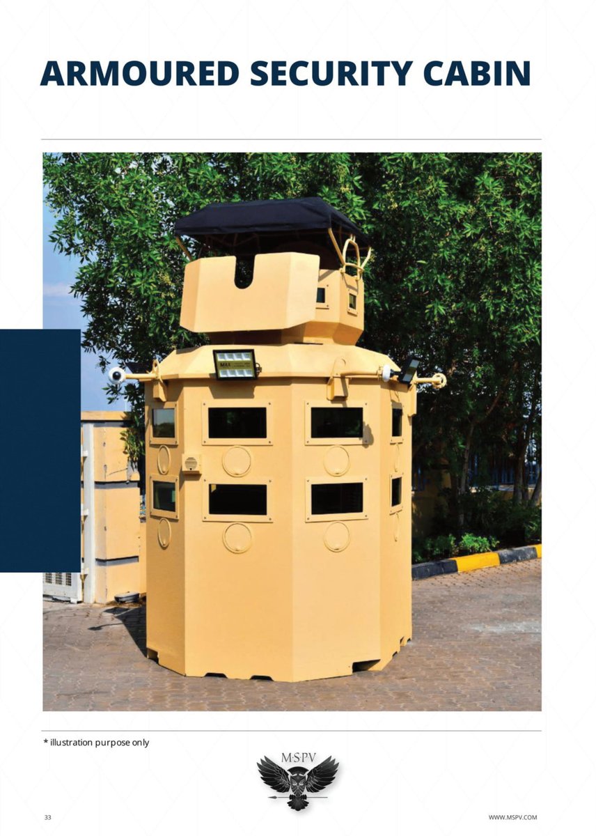 MSPV Armoured Security Cabin India
 Protection level : B4+,B6,B7 level
Contact us at +91 8796090783(WhatsApp)+971 55 608 9277 bhushan@mspv.in visit mspv.in  #ArmouredsecuritycabinsIndia #ArmouredsecuritycabinIndia #BulletproofsecuritycabinIndia #securitycabinIndia