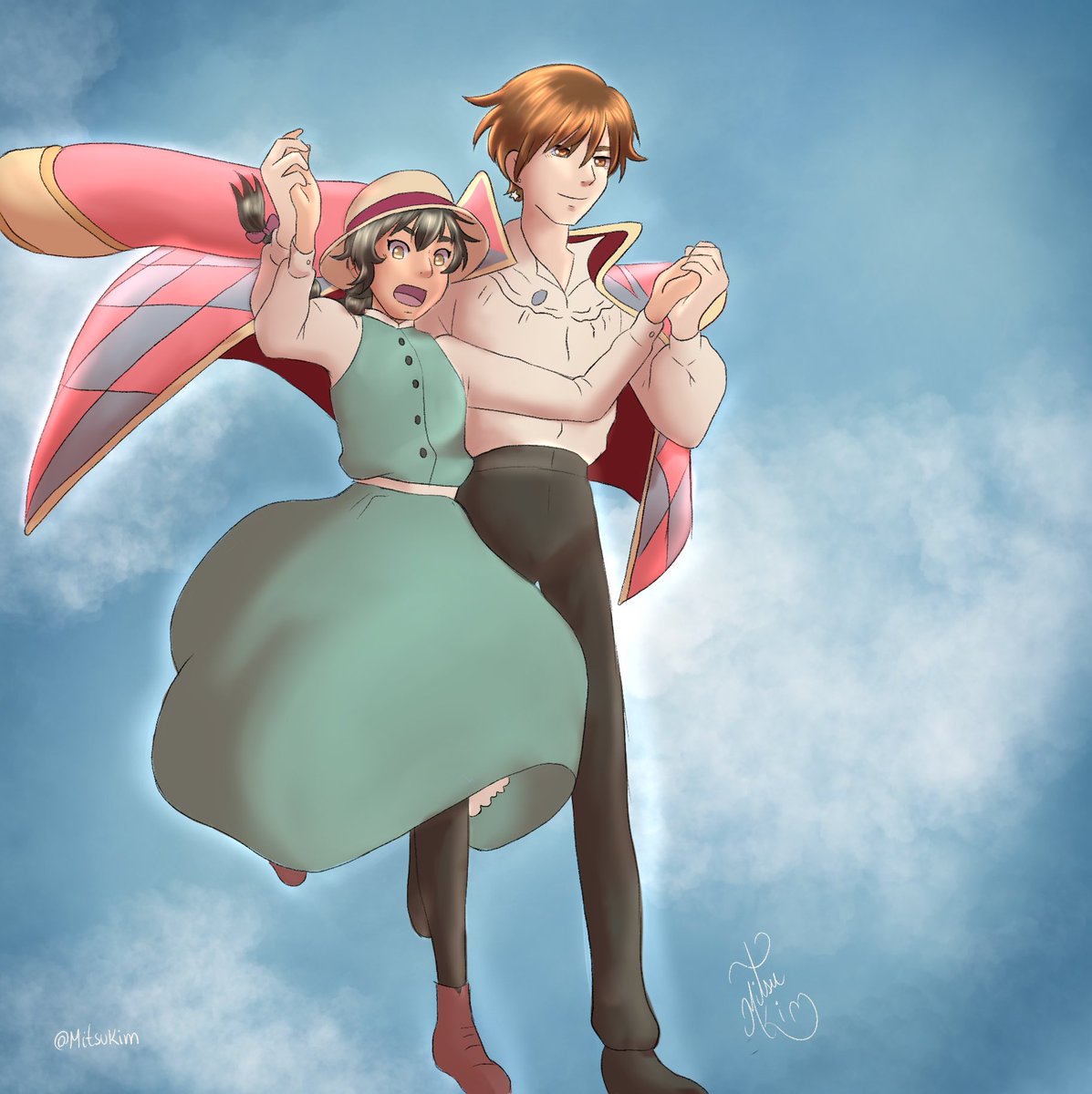 Mitsukim07's tweet photo. #chilper estilo #ghibli 🥺❤️
#micaela como #sophie y #manuel como #howl
#latinhetalia #abcps #chipe #pechi #chilexperu #peruxchile #chiru #chirú https://t.co/sXcrkUDu4K