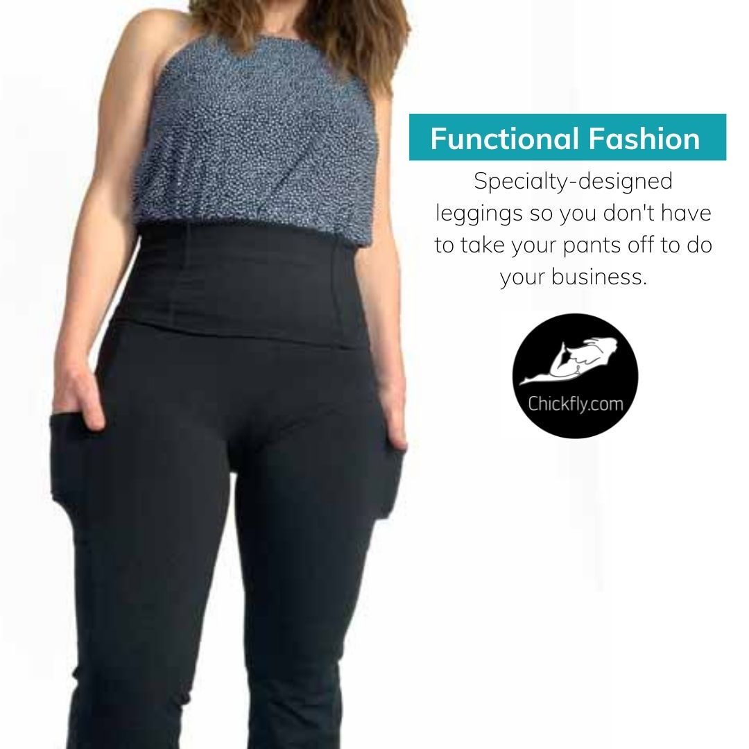 ChickflyPants on X: Specialty designed pants and leggings. Designed to  open from the bottom, like overlapping soft lips, the pant's fly opening is  supple and expansive. So you can be fashionable yet