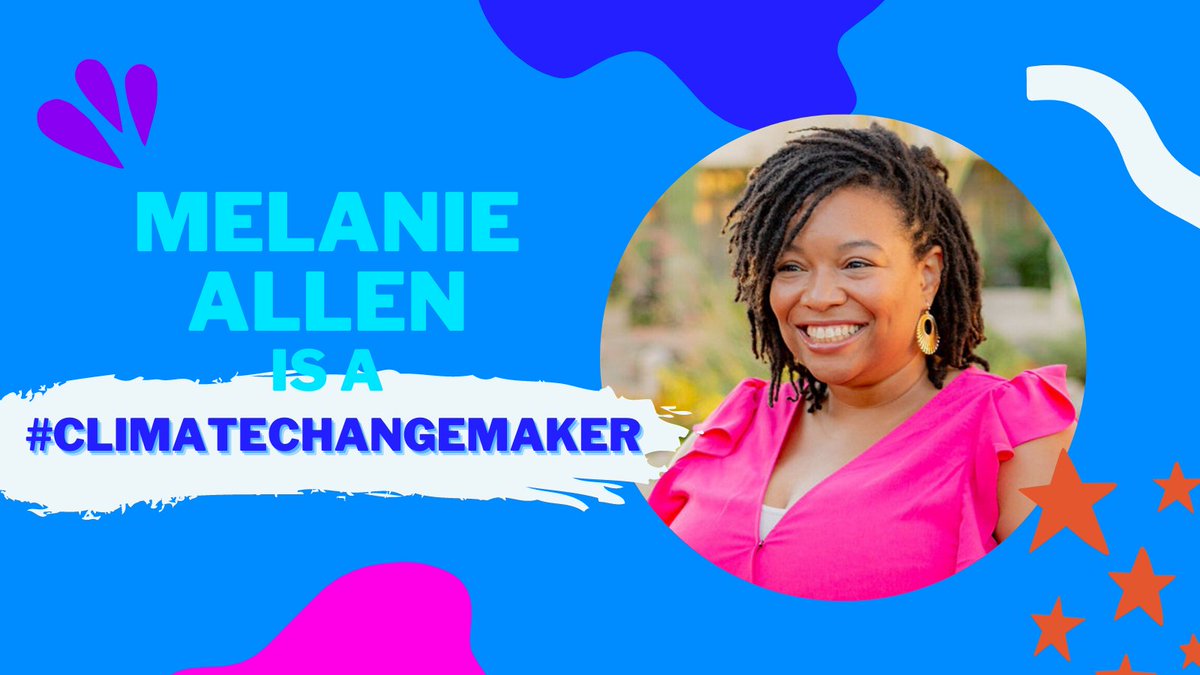 This week, we honor #ClimateChangemaker Melanie Allen, co-director of the Hive Fund for Climate and Gender Justice. She works every day to support Black women, Indiginous women, and women of color who are at the frontlines of the #ClimateCrisis. bit.ly/2STK6N3 #TimeToAct