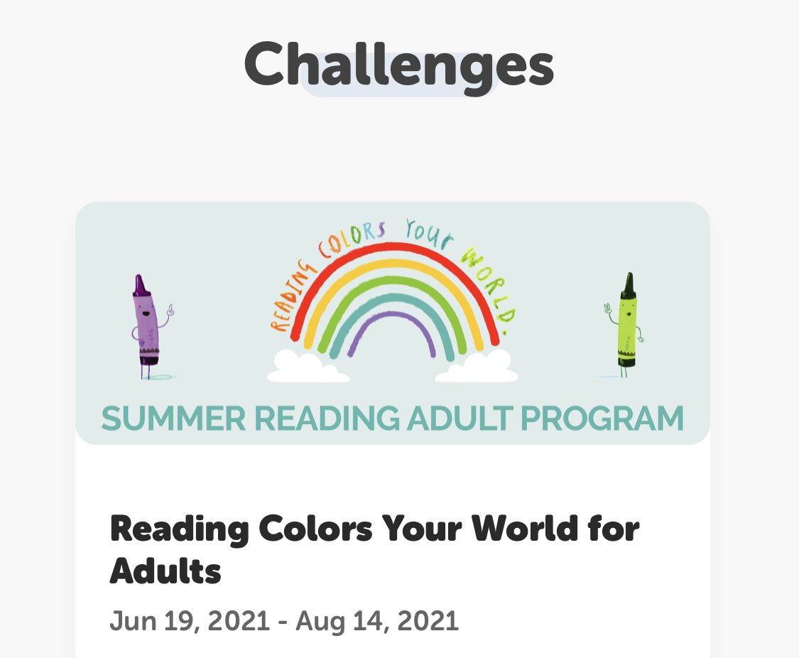 ASRayburn's tweet photo. Join your local public Library’s summer reading program! 📖 📚 📖 #LBPL has 3 reading challenges kid - teen - adult! #ReadingColorsYourWorld https://t.co/LhoQMCQOwA https://t.co/WHGpO8mTby