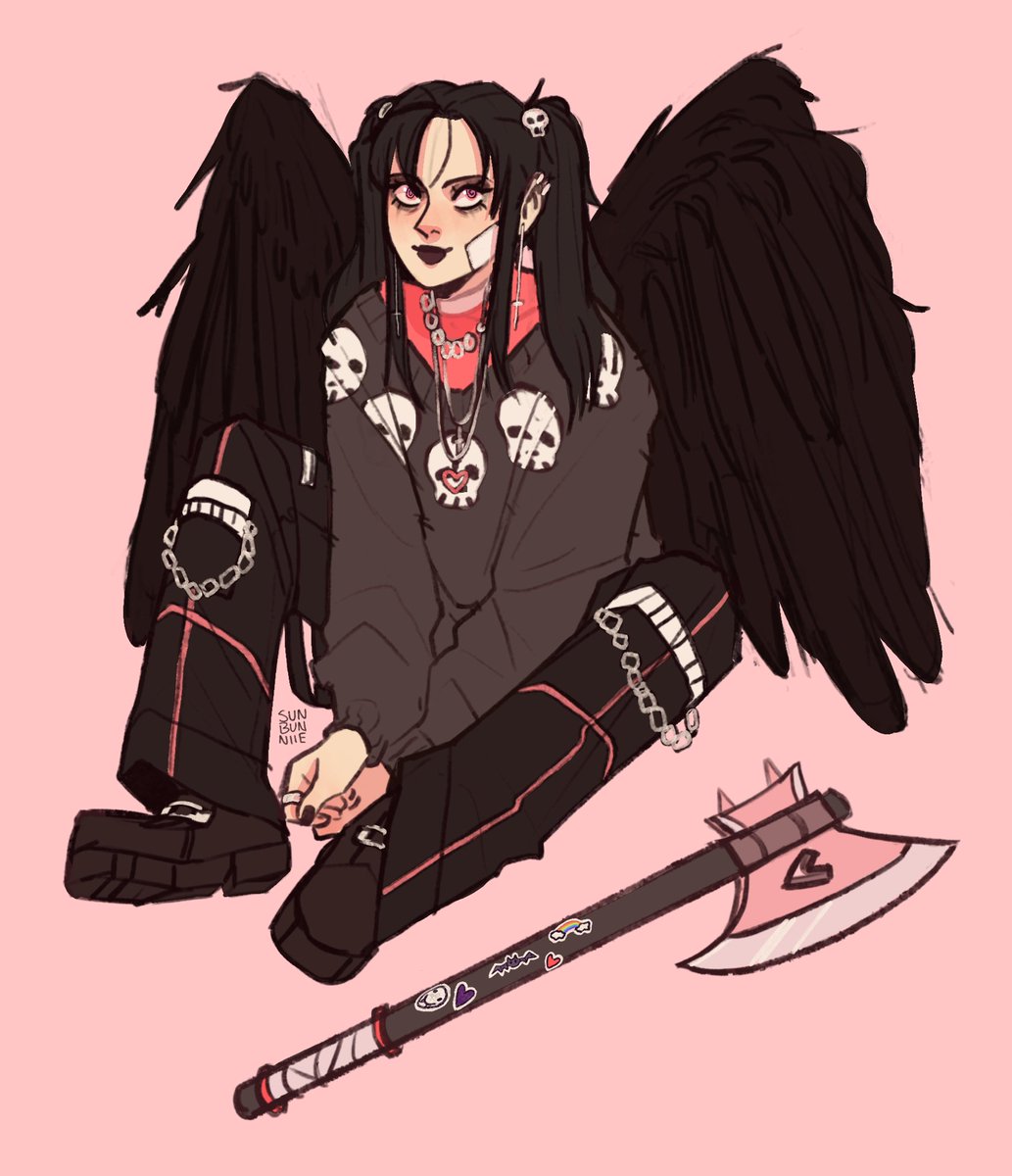 :oo my finished sona design she is a VAMPIRE and she is awesome 😎