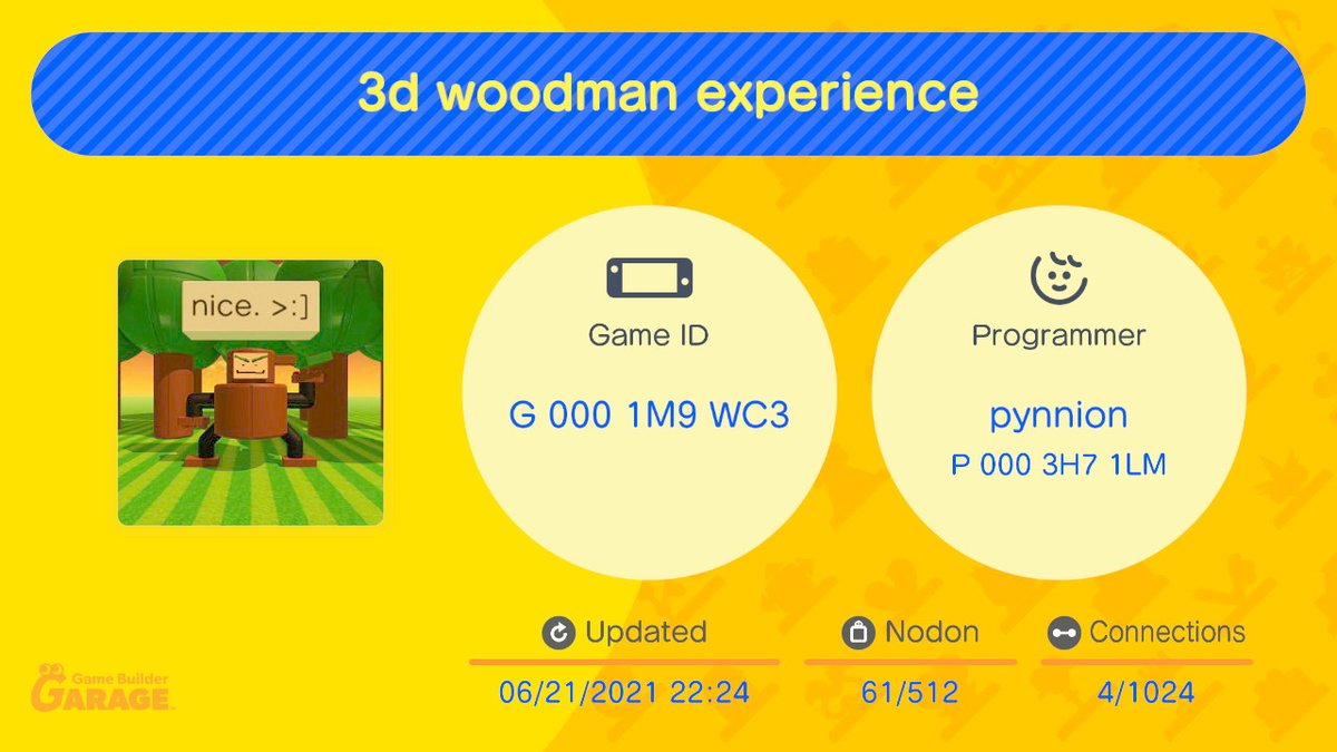 0TT0dx's tweet photo. too late for this but happy 5th birthday mm2wood! #GameBuilderGarage #NintendoSwitch https://t.co/kxxQfScfAh