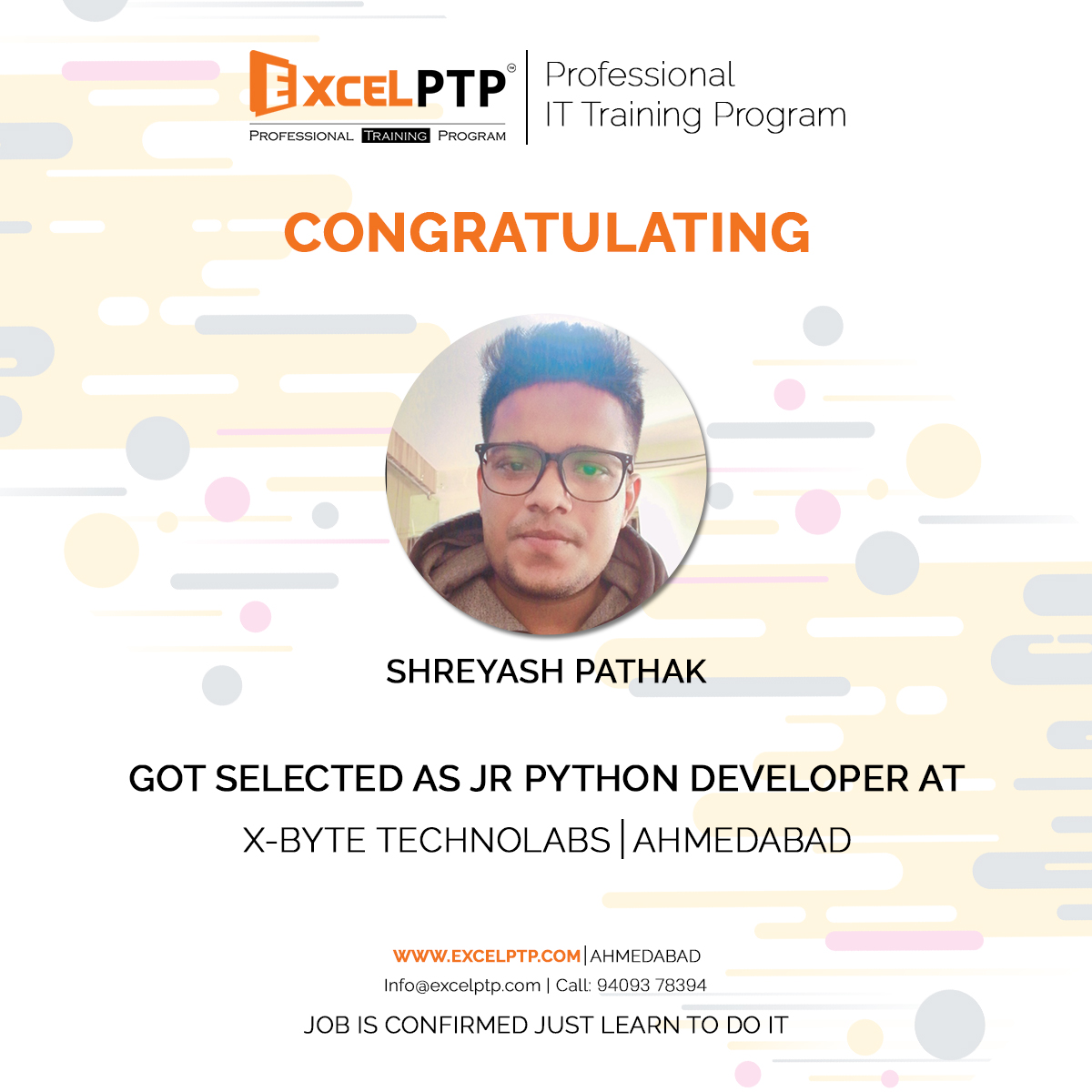 ExcelPTP's tweet image. Are you Graduate!
Looking for professional training with job surety?
Then Get your first job just in 4 months! 
#python #django #trainingwithjob #ahmedabadjob #itfresher #finalyear #computer #flutter #reactnative #android #ios #iphone #mobileapp #web #developer #webdeveloper #js