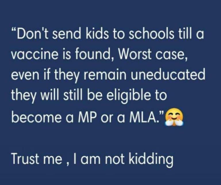 ParentsAOI's tweet photo. Not kidding. 
#mockeryofeducationsystem
#stopschoolfeeloot
#educationisnotabusiness
#educationisaright https://t.co/ry38vUaqt0