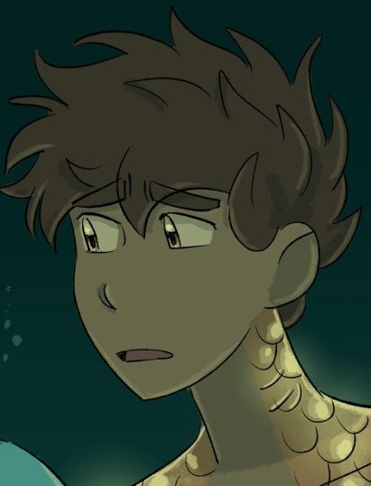 0fRebirth's tweet photo. @OceanicMxnster ❝That's a fair point... I think I'd just be scared to end up like the pond and river Naiads...❞ He mused, looking around and finally pulling his head up out of the water somewhat, his brown hair flattening to his head as he tested the air cautiously.

❝Still, legs are cool!❞ https://t.co/PqnKNO9tif