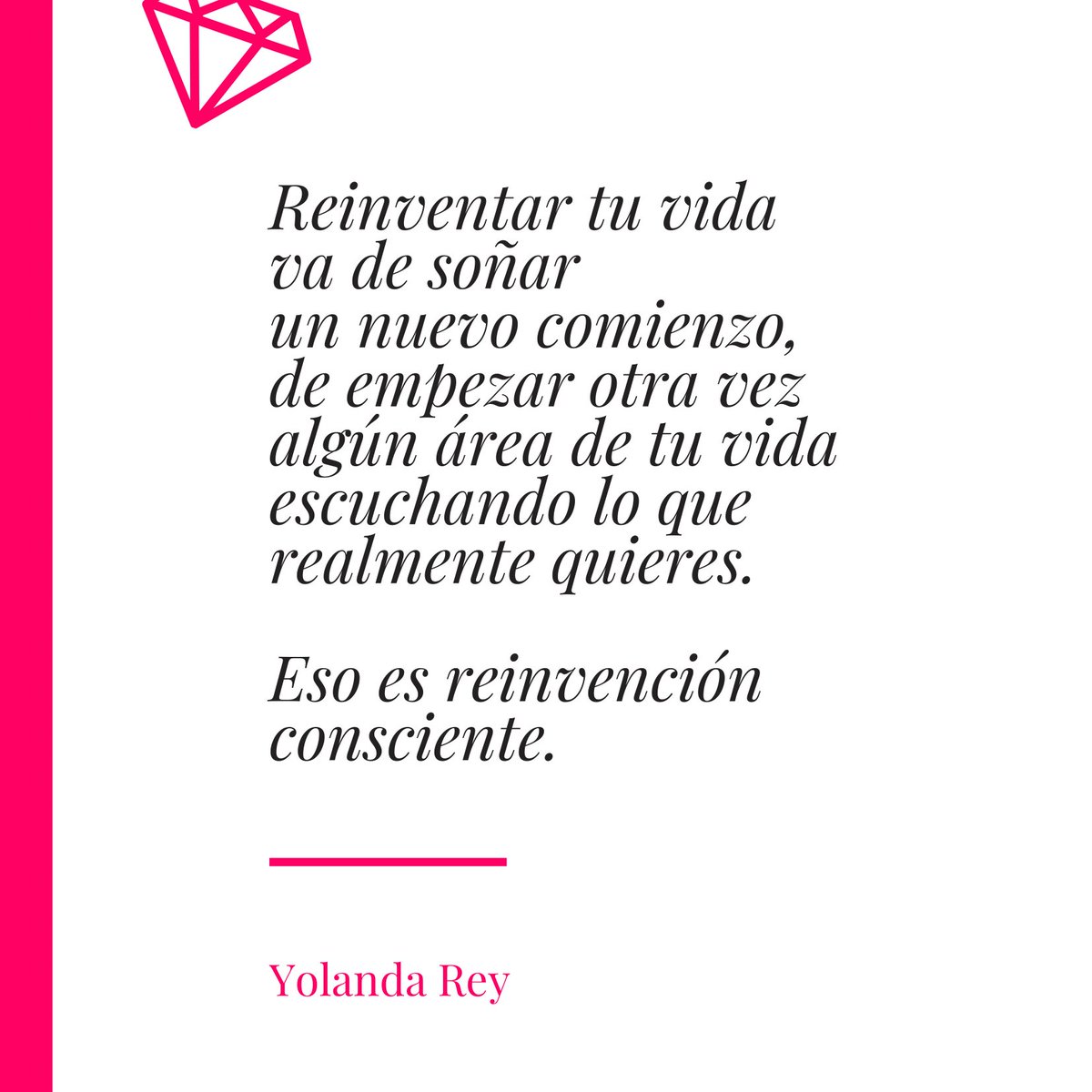 YolandaRey_'s tweet photo. Cuando un área de tu vida
ya no está alineada
con quién eres
puedes innovar
y reinventarla.

Si algo no te gusta
cámbialo.

#ReinvenciónConsciente #desarrollopersonal #coaching 
#marcapersonal https://t.co/EebrAS5rQW
