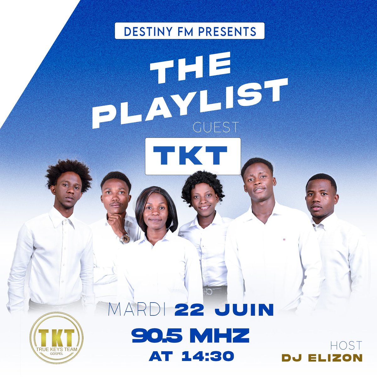 The Playlist 2.0 (@2_playlist) on Twitter photo Aujourd'hui dans notre émission, nous accueillons @truekeysteam.
Pour vos questions et pour plus d'infos,soyez connectés sur Destiny FM à 14h30 avec <a href="/dj_elyzon/">dj eliezon</a> Aujourd'hui dans notre émission, nous accueillons @truekeysteam.
Pour vos questions et pour plus d'infos,soyez connectés sur Destiny FM à 14h30 avec <a href="/dj_elyzon/">dj eliezon</a>